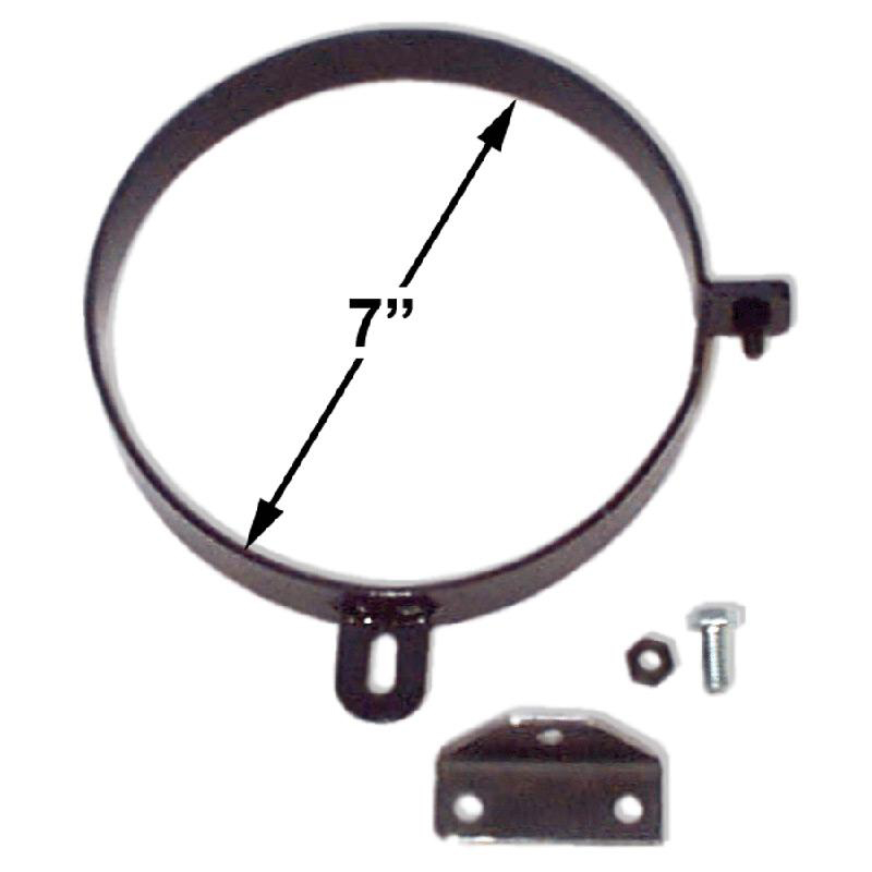 Howe H3029 Exhaust Hanger, ClampOn, 7 in Diameter, Steel, B