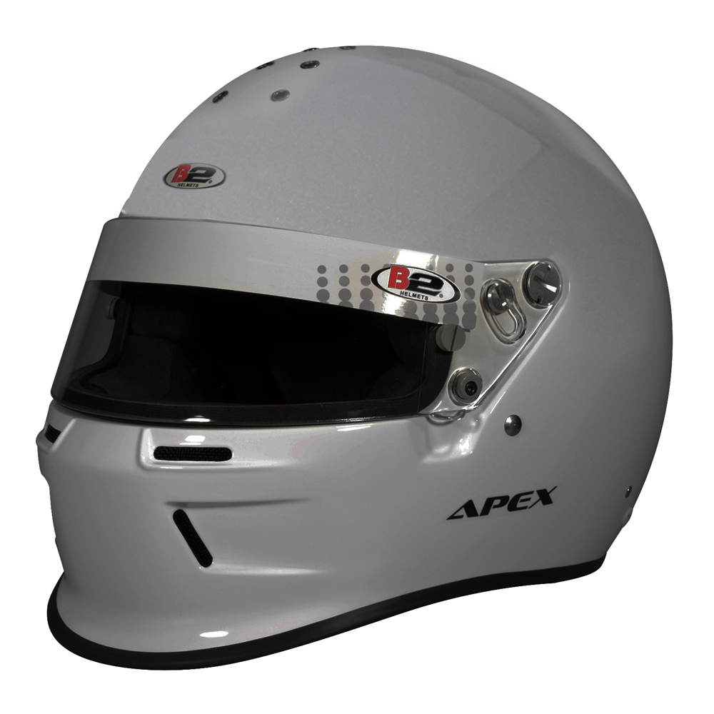 Head Pro Tech 1531A22 Helmet, Apex, Full Face, Snell SA2020, Head and Neck Support Ready, Silver, Medium, Each