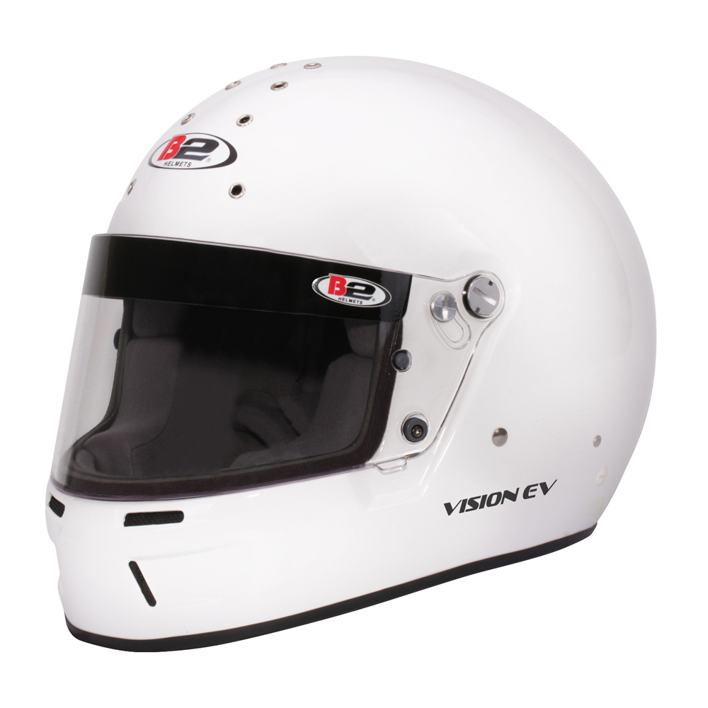 Head Pro Tech 1549A01 Helmet, Vision, Full Face, Snell SA2020, Head and Neck Support Ready, White, Small, Each