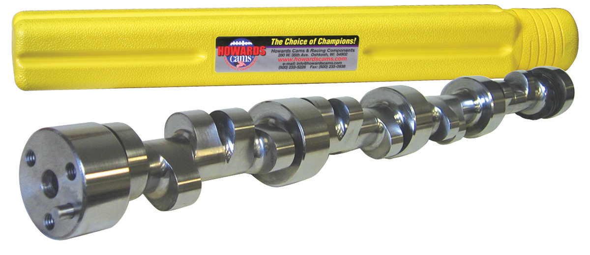 Howards Cams 111133-06 Camshaft, Steel Billet, Mechanical Roller, Lift 0.600 / 0.600 in, Duration 289 / 299, 106 LSA, 4000 / 7800 RPM, Small Block Chevy, Each