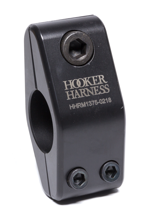 Hooker Harness HHRM1375S-1015 Harness Hardware, Clamp-On, 1-3/8 in Diameter Tube, Steel, Black Anodized, Sprint Car, Each