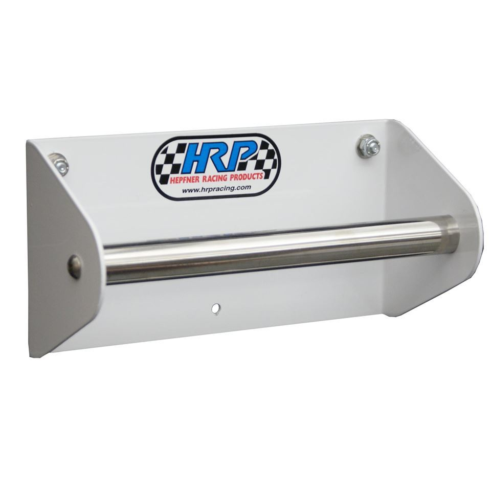 Hepfner Racing Products HRP6007-WHT Tie Down Hanger, Wall Mount, 8 in Long, Aluminum, White Powder Coat, Each