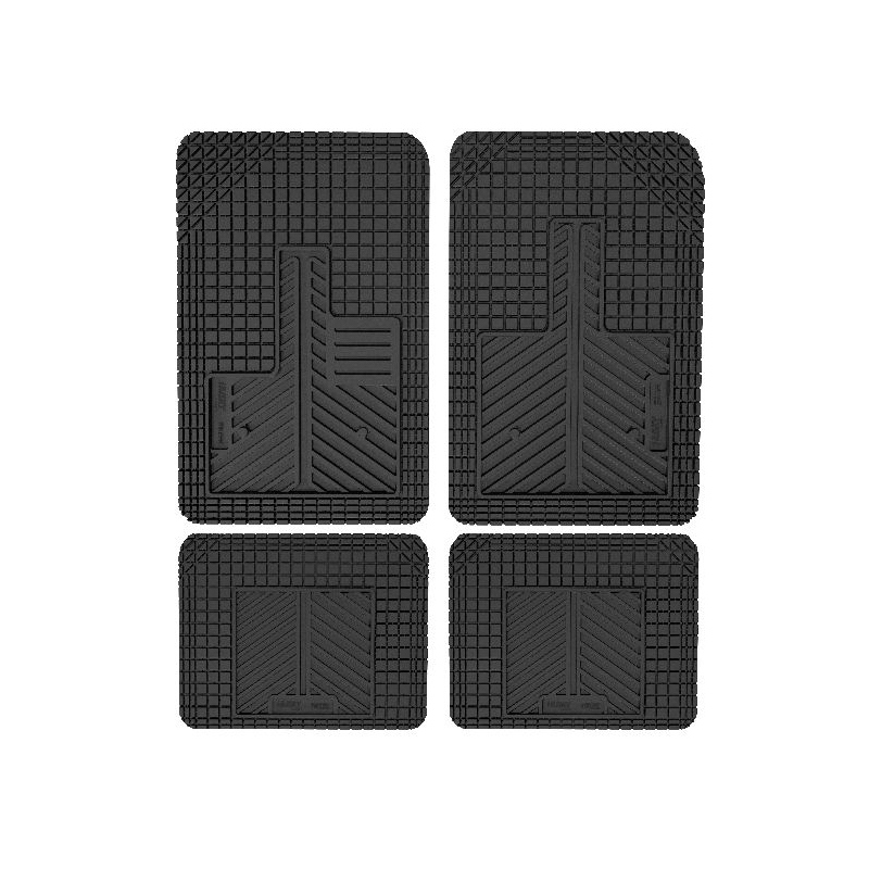 Floor Liner - Uni-Fit - Trim to Fit - Front / Rear - Plastic - Black / Textured - Various Applications - Kit