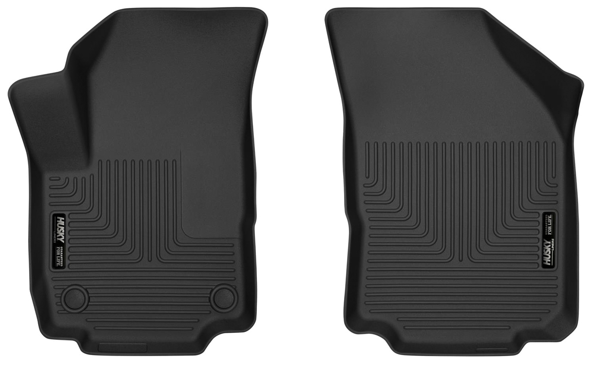 Husky X-act Contour Floor Liners for 2021-2024 MUSTANG MACH-E - 52241 Mats, X-ACT, Front Seat, Rubberized, Thermoplastic, Black, Ford, Pair thumbnail 2
