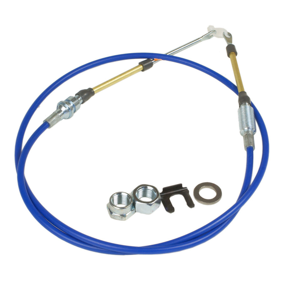 Hurst 500-0029 Shifter Cable, 5 ft Long, Stainless Cable, Plastic Liner, Blue, Hurst Quarter Stick, Each