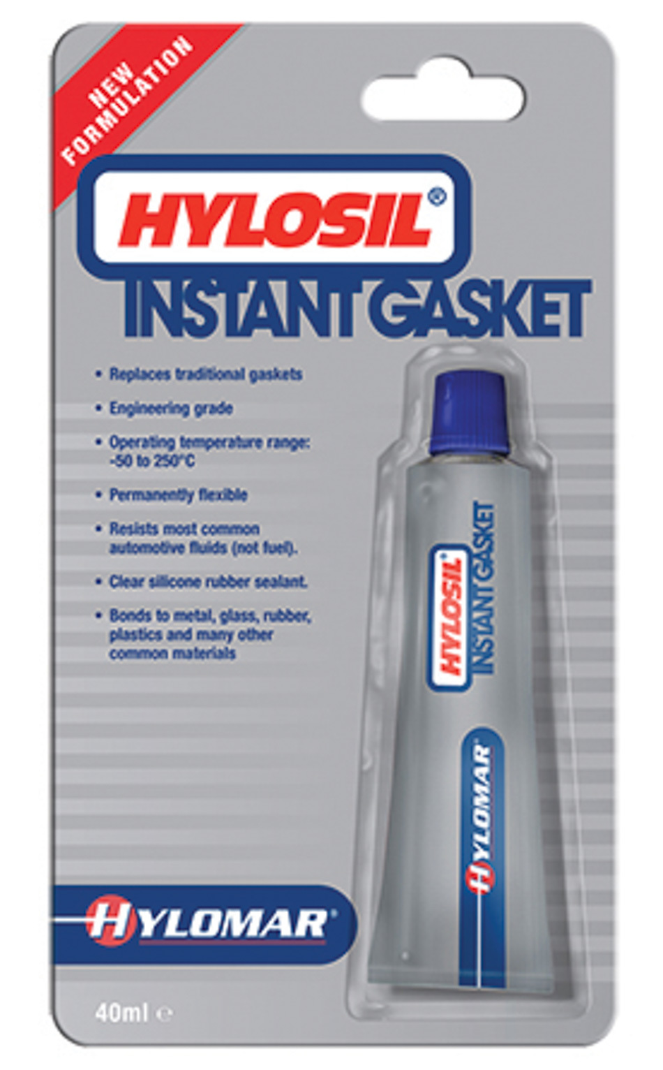 Hylosil Gray Silicone RTV Sealant 40 ml Tube