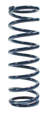 Hyperco 1814B0150 Coil Spring, Coil-Over, 2.500 in ID, 14.000 in Length, 150 lb/in Spring Rate, Steel, Blue Powder Coat, Each
