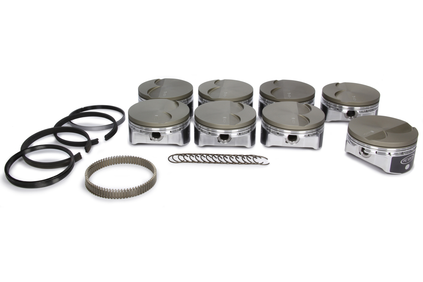 Icon Pistons IC531CAKTS.005 - LS 6.0L/6.2L FT Forged Piston/Ring Set 4.005