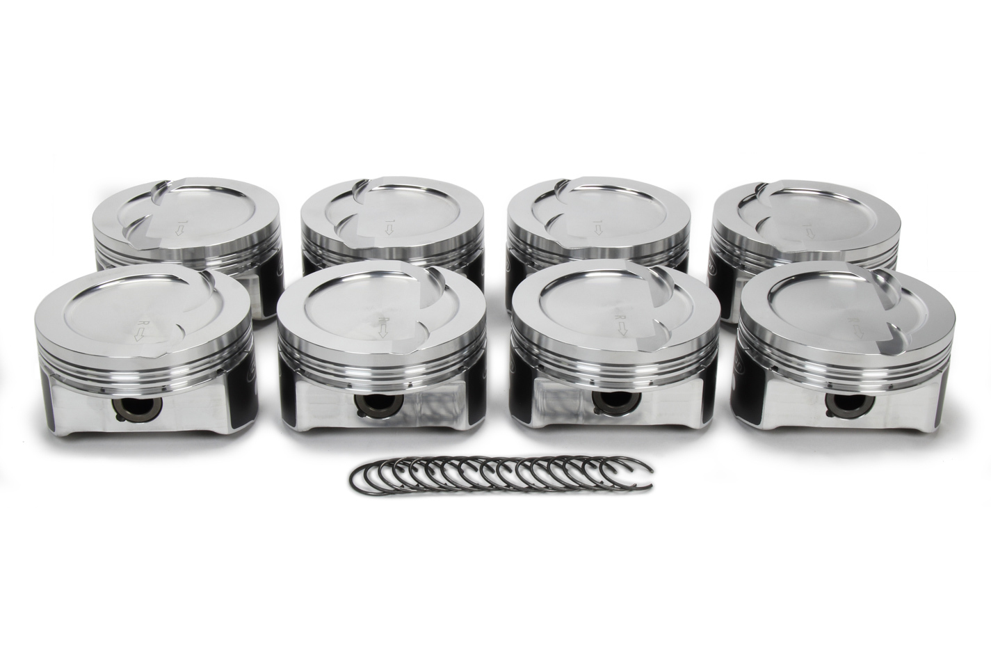 Icon Pistons IC553C.030 Piston, Premium Forged, Forged, 4.030 in Bore, 1.2 x 1.2 x 3.0 mm Ring Groove, Minus 12.50 cc, GM LS-Series, Set of 8