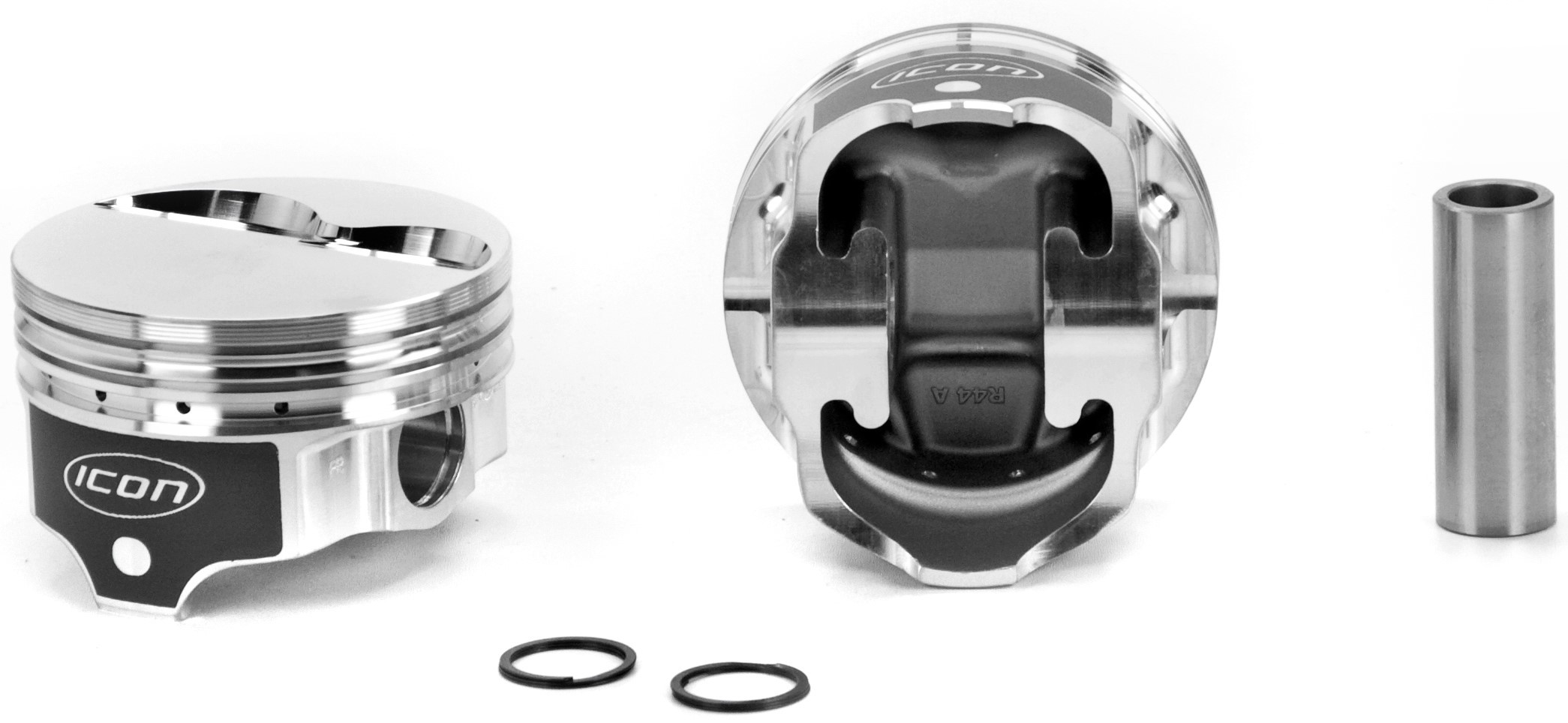 Icon Pistons IC744.030 Piston, Premium Forged, Forged, 4.030 in Bore, 1/16 x 1/16 x 3/16 in Ring Grooves, Plus 5 cc, Small Block Mopar, Set of 8