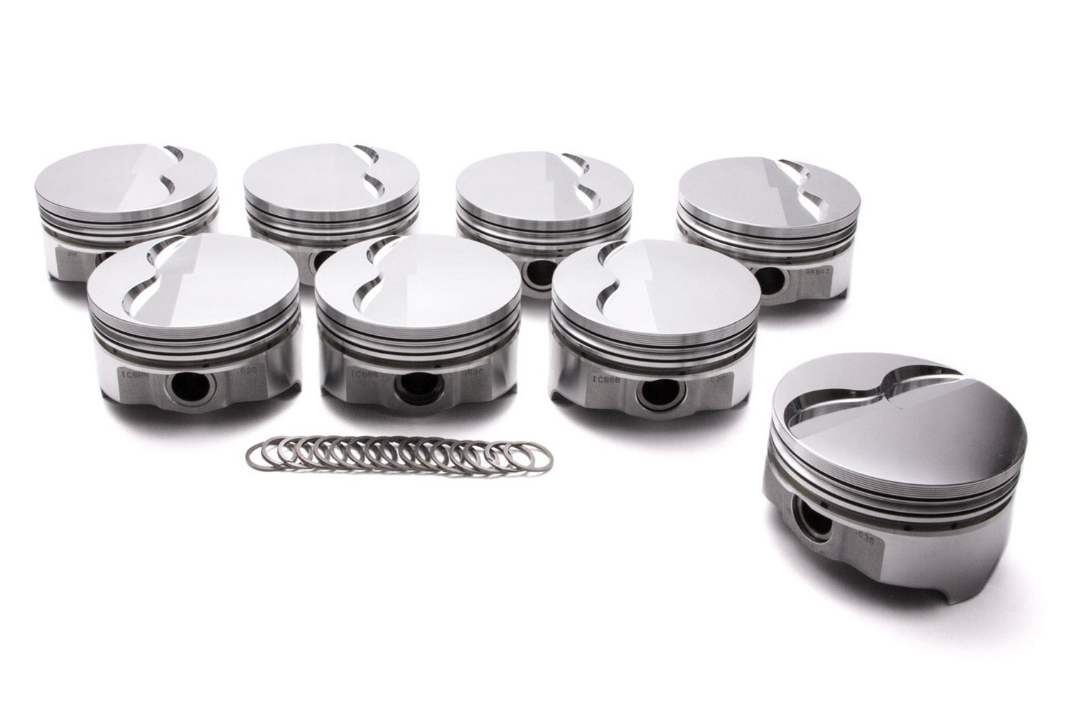 ICON PISTONS — ICON PISTONS Pontiac V8 FT Piston Set 4.155 Bore -4.30cc