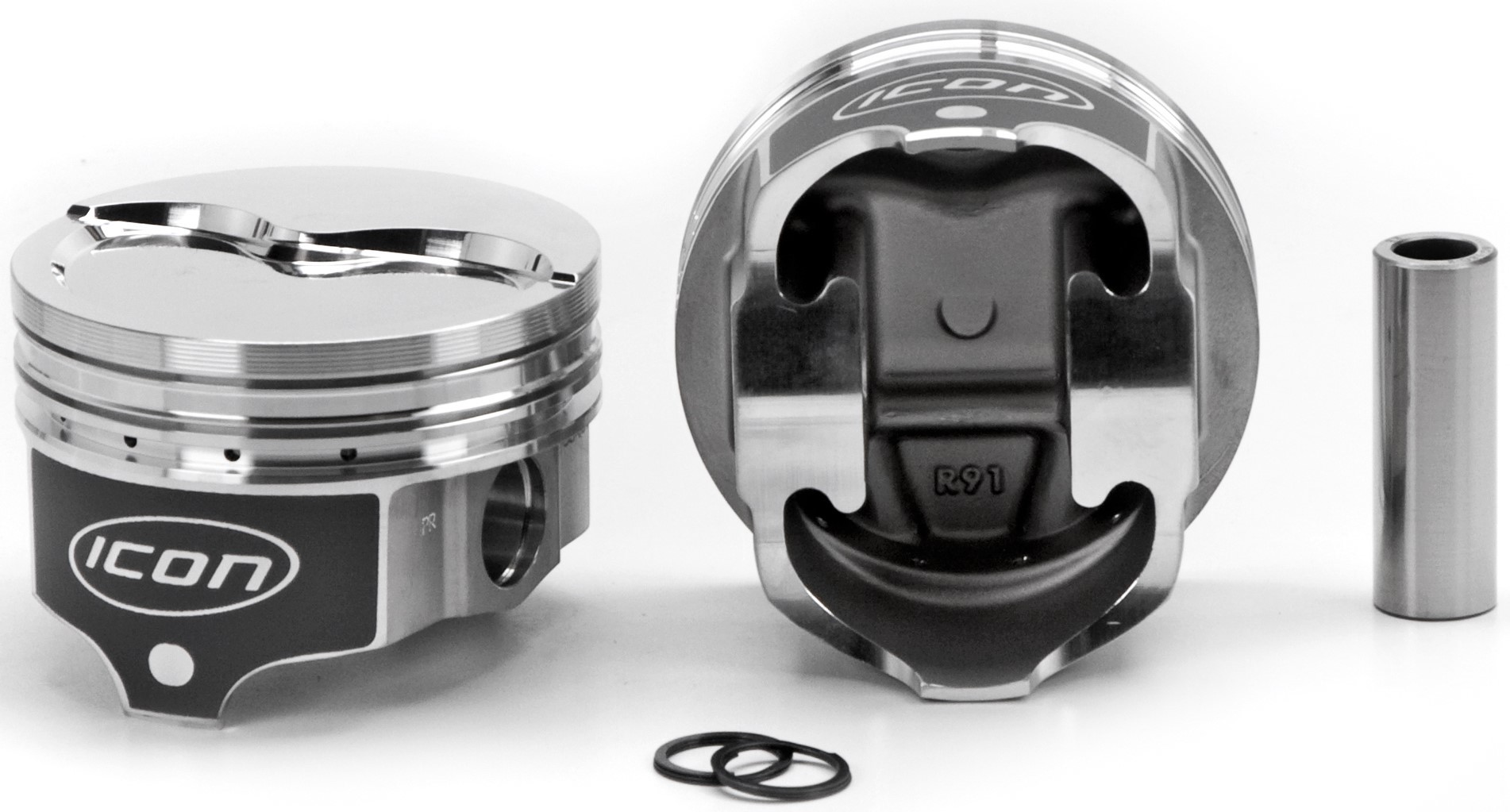 Icon IC968.040 BBM Forged Flat Top Piston 4.360 in Bore