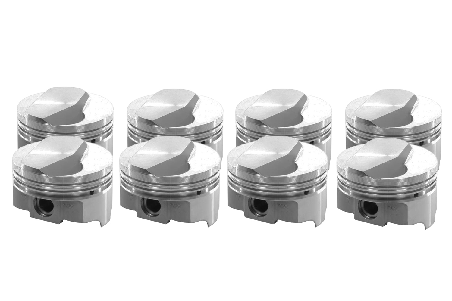 Icon Pistons IC9919.060 Piston, FHR Forged, Forged, 4.310 in Bore, 5/64 x 5/64 x 3/16 in Ring Grooves, Minus 18.30 cc, Big Block Chevy, Set of 8
