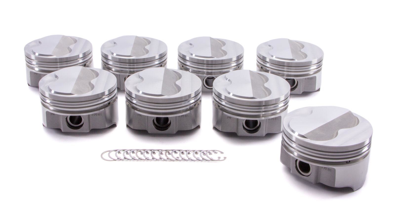 Icon Pistons IC9933.030 Piston, FHR Forged, Forged, 4.030 in Bore, 5/64 x 5/64 x 3/16 in Ring Grooves, Plus 6.00 cc, Small Block Chevy, Set of 8