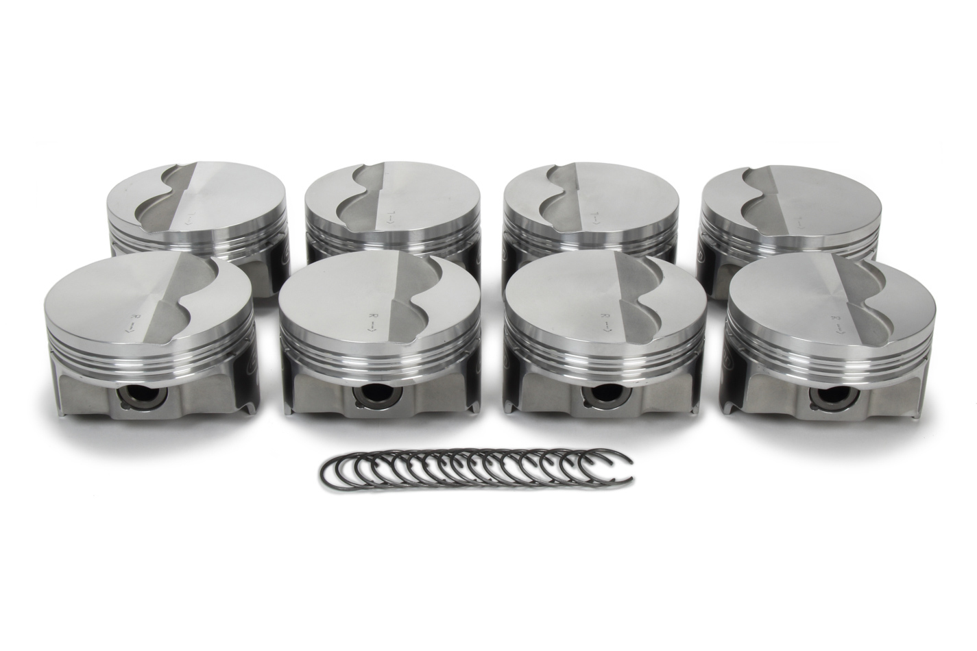 Icon Pistons IC9986C.020 Piston, FHR, Forged, 3.800 in Bore, 1.5 x 1.5 x 3.0 mm Ring Groove, Minus 2.90 cc, GM LS-Series, Set of 8