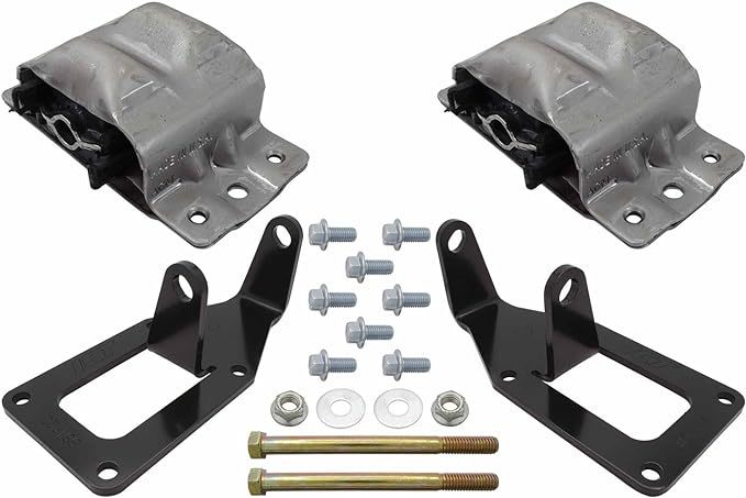 Motor Mount - Bolt-On - Steel - Black Powder Coat - GM LT-Series - GM Fullsize Truck 1988-98 - Kit