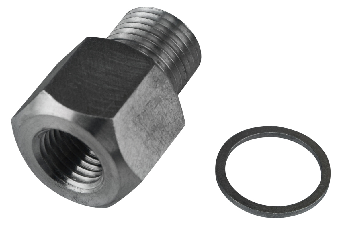 ICT Billet 551175 Fitting, Adapter, Straight, 16 mm x 1.5 in Male to 1/4 in NPT Female, Aluminum, Natural, Each