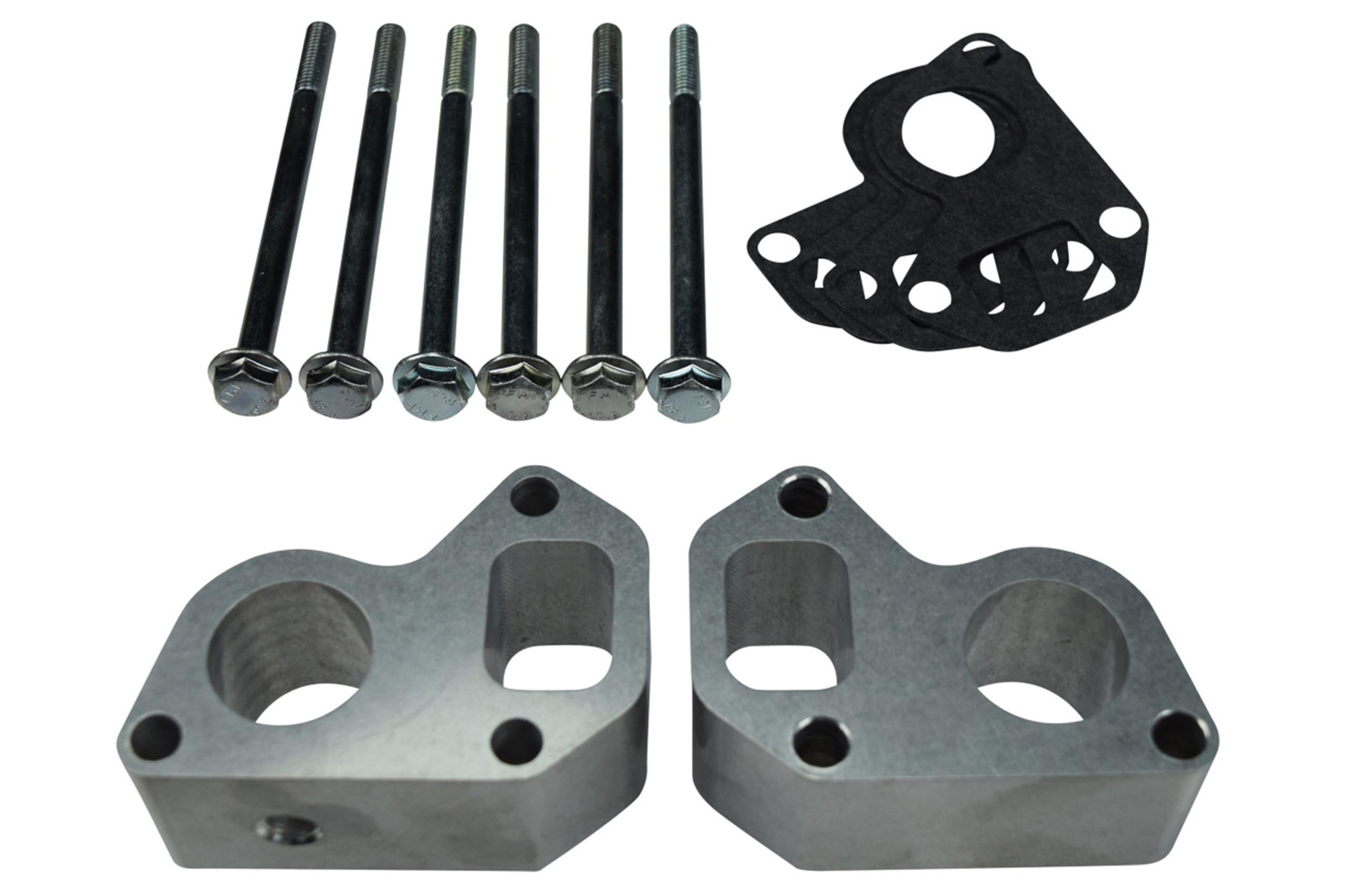 ICT Billet Water Pump Spacer Kits 551697 Spacers, 1.500 in. Thickness, Aluminum, Natural, Buick, Cadillac, Chevy, GMC, LS, Kit thumbnail 2