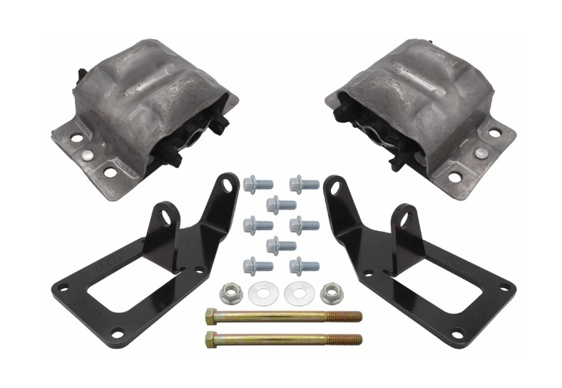 ICT Billet Motor Mounts and Inserts EM-LS-4ABDY Engine Mount 1973-1977 4th gen A Body LS Engine Mount Kit thumbnail 7