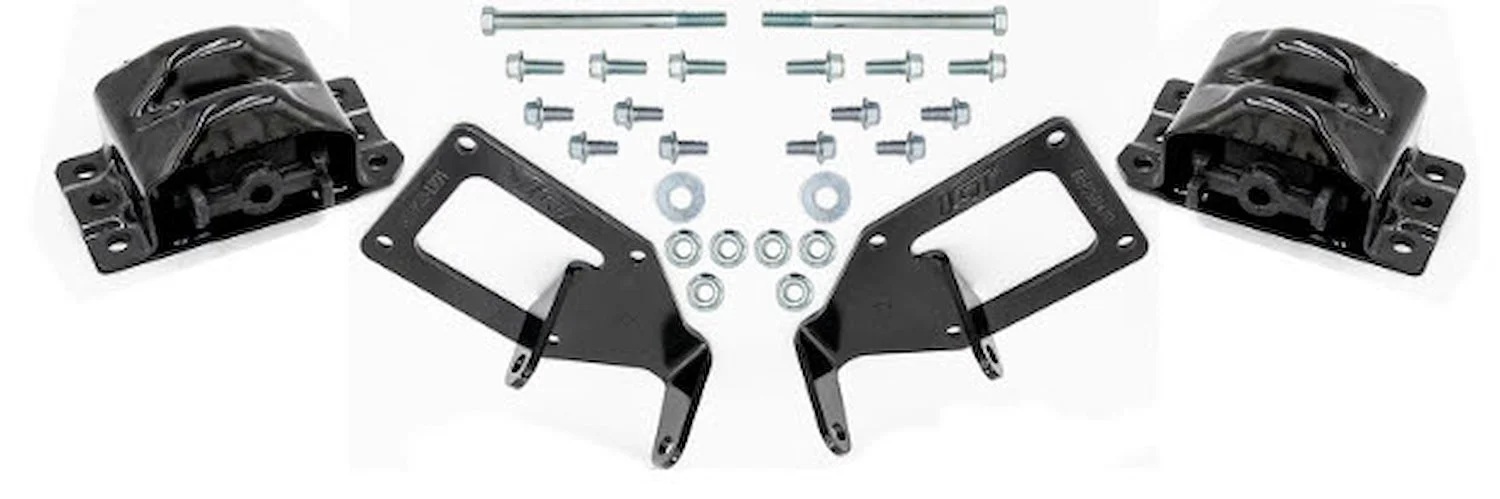 ICT Billet Motor Mounts and Inserts EM-LT-3FBDY LT Swap Engine Mount Kit 1982-1992 Chevy F Body Camaro thumbnail 8