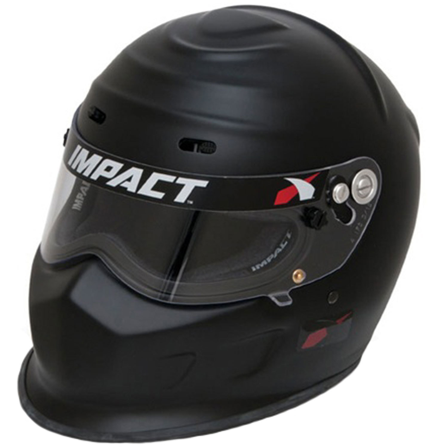 Impact Racing 13020612 Helmet, Champ, Full Face, Snell SA2020, Head and Neck Support Ready, Flat Black, X-Large, Each