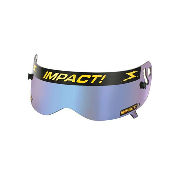 Impact Racing 13100906 Helmet Shield, Blue Mirrored, Impact Champ / Drag Champ / Nitro Helmets, Each