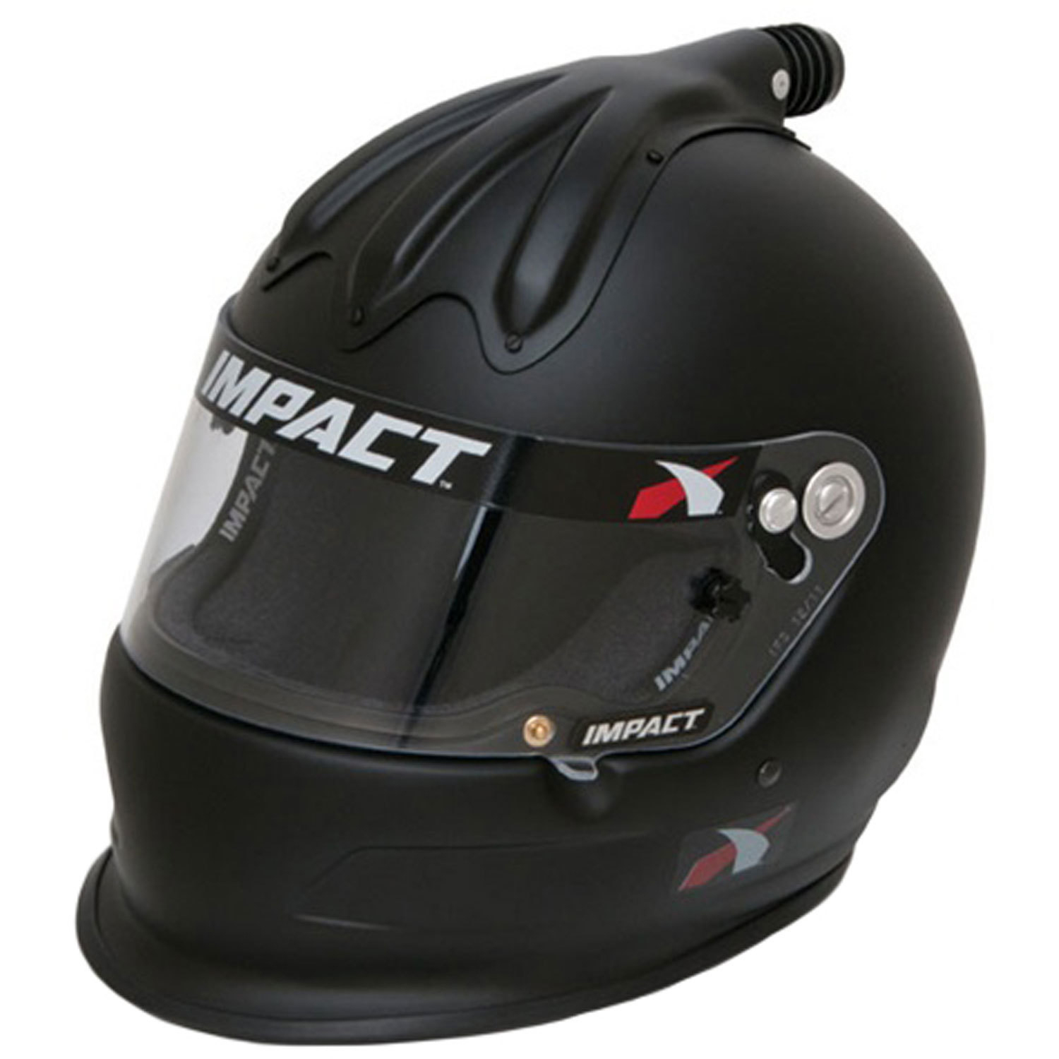 Helmet - Super Charger - Full Face - Snell SA2020 - Head and Neck Support Ready - Flat Black - X-Large - Each