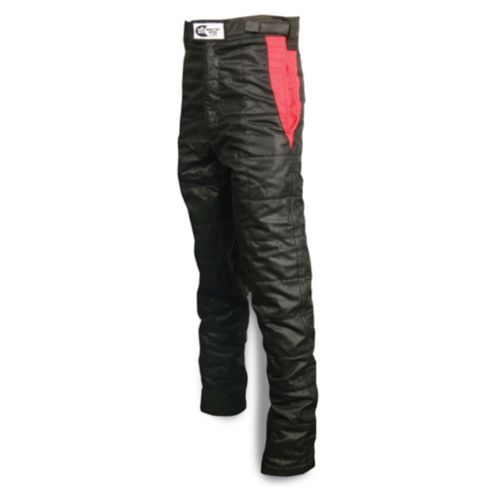 Impact Racing 23319807 Pants, Driving, Racer2020, SFI 3.2A/5, Double Layer, Nomex, Black / Red, 3X-Large, Each