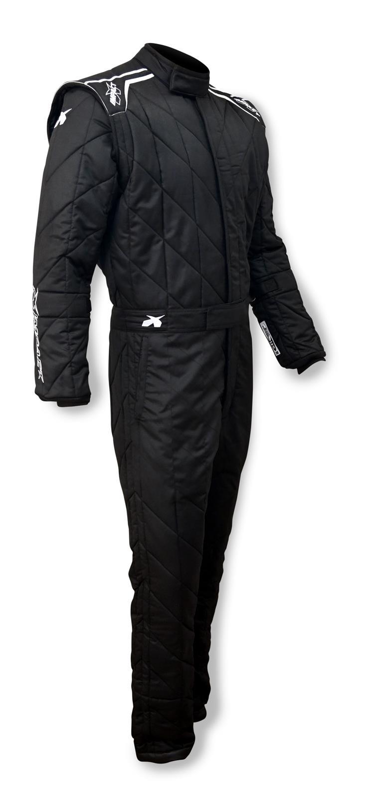 IMPACT RACING — IMPACT RACING Suit TF20 1pc Large Black SFI 3.2A/20