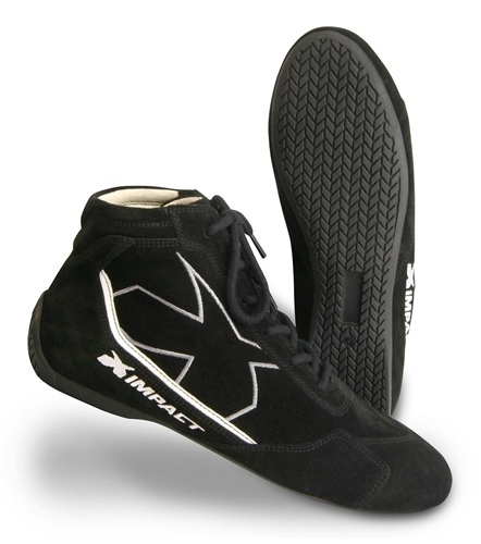 Driving Shoe - Alpha - Mid-Top - SFI 3.3/5 - Suede Outer - Aramid Inner - Black - Size 13 - Pair