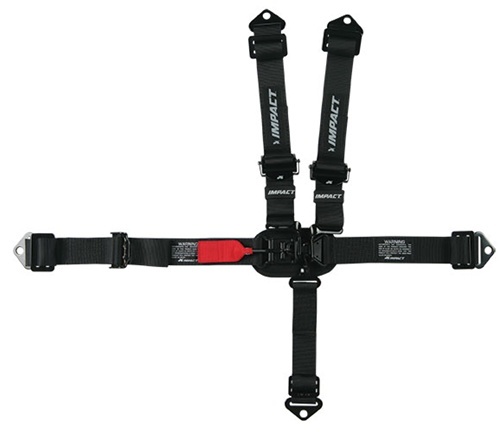 IMPACT RACING — IMPACT RACING 5pt Jr Harness L/L Ind Shldr P/U Fixed Left Lap