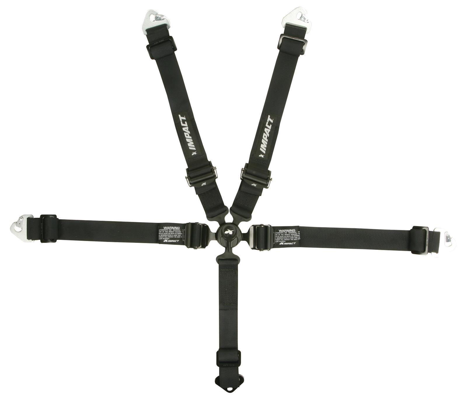 Harness - Pro Series - 5 Point - Camlock - SFI 16.5 - Pull Down Adjust - Bolt-In - Black - Kit