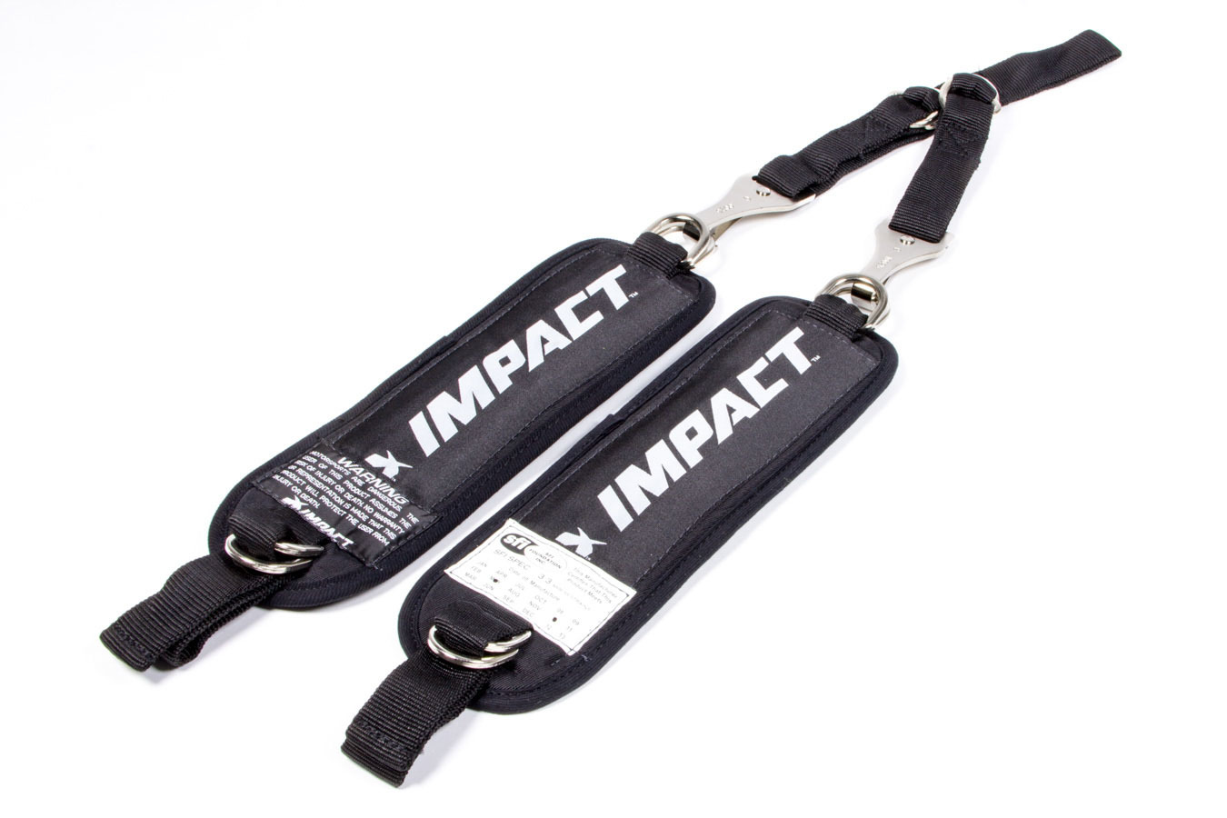 Impact 75000910 - Arm Restraint Harness, SFI 3.3, Y-Strap, Padded Arm Bands, Nylon, Black, Adult, Kit