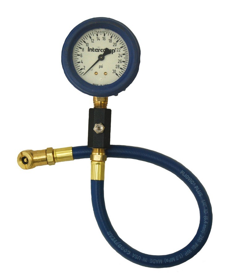 INTERCOMP — INTERCOMP Deluxe Air Gauge 2.5in 0-30 Liquid Filled
