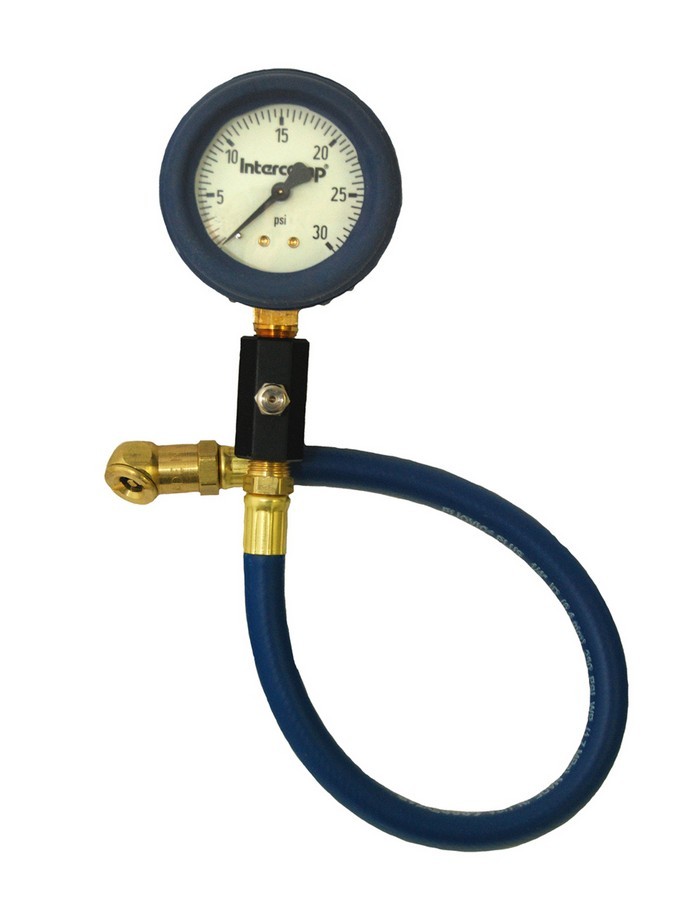 360069 Tire Pressure Gauge, Deluxe, Glow in the Da