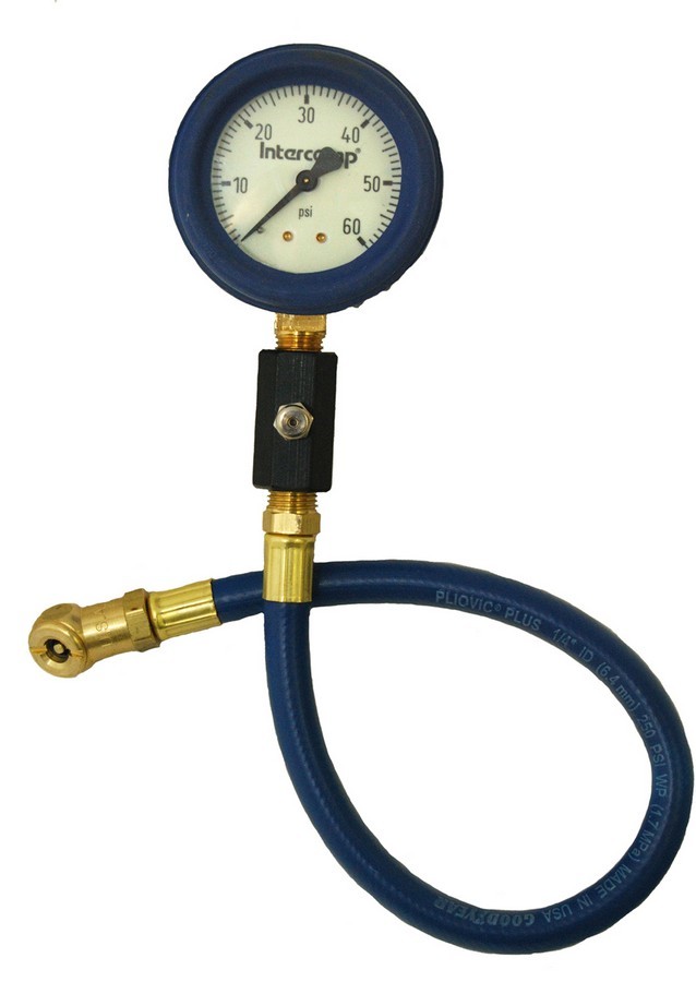 INTERCOMP — INTERCOMP Deluxe Air Gauge 2.5in 0-60 Glow-in Dark