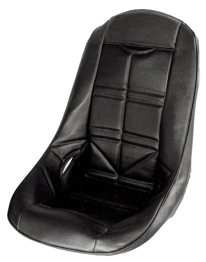 Jaz Products 150-121-01 Seat Cover, Low-Back, Snap-On, Vinyl, Black, JAZ Pro Stock Poly Seats, Each