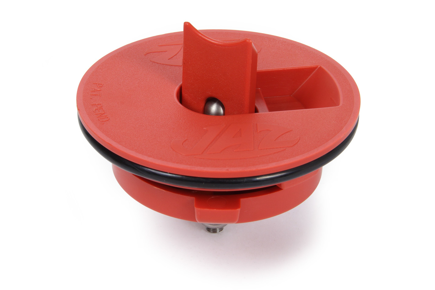 JAZ Products 340-200-06 Fuel Cell Filler Cap, Vented Positive Lock, 4 in OD, Aircraft Style, Plastic, Red, JAZ Aircraft Flush Cap Assembly, Each