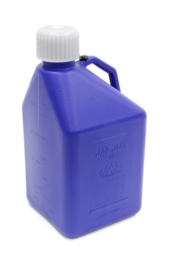 Jaz Products 710-005-11 - Utility Jug, 5 gal, 10 x 10 x 20-3/4 in Tall, O-Ring Seal Cap, Flip-Up Vent, Square, Plastic, Blue, Each