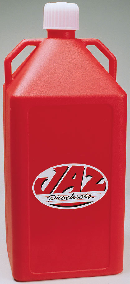 Jaz Products 710-015-06 - Utility Jug, 15 gal, 13 x 13 x 30 in Tall, O-Ring Seal Cap, Square, Plastic, Red, Each