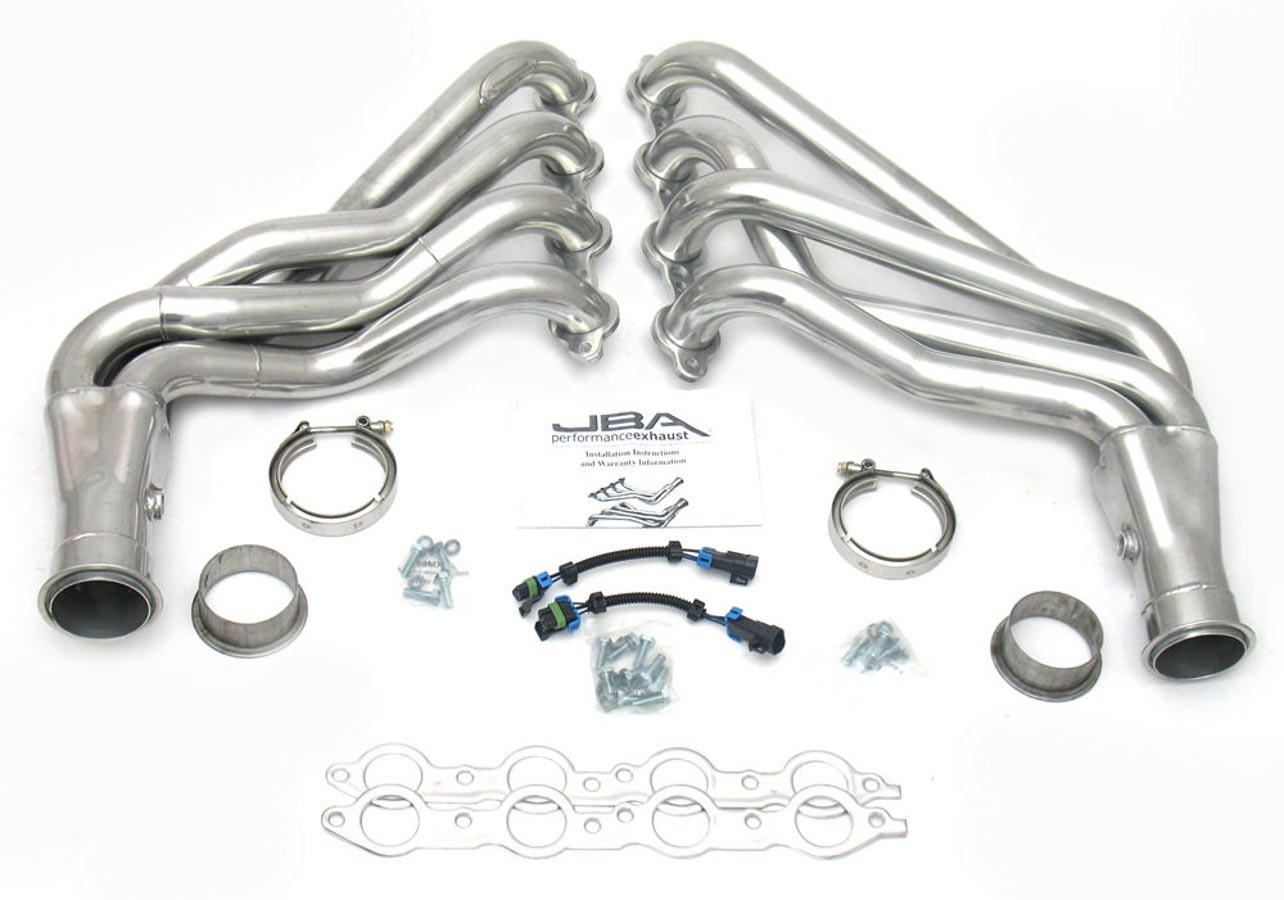 JBA Exhaust 6813SJS Headers, Competition Ready, 1-7/8 in Primary, 3 in Collector, Stainless, Silver Metallic Ceramic, GM LS-Series, Chevy Camaro 2010-13, Pair