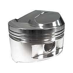 JE Pistons 182027 Piston, Small Block Dome, Forged, 4.155 in Bore, 1/16 x 1/16 x 3/16 in Ring Grooves, Plus 6.20 cc, Small Block Chevy, Set of 8