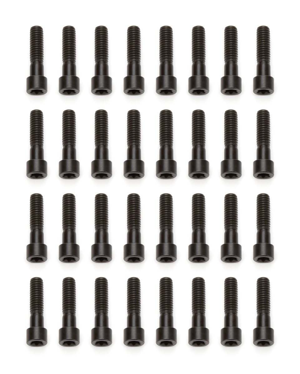 Jesel BLT-21750-32 Bolt, 5/16-18 in Thread, 1-1/4 in Long, Torx Head, Nuts Included, Chromoly, Black Oxide, Set of 32