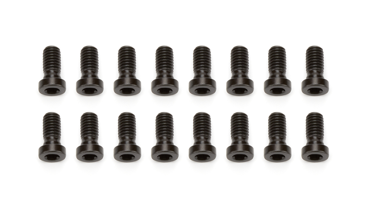 Jesel BLT-21891-16 Bolt, 7/16-14 in Thread, 7/8 in Long, Torx Head, Nuts Included, Chromoly, Black Oxide, Set of 16