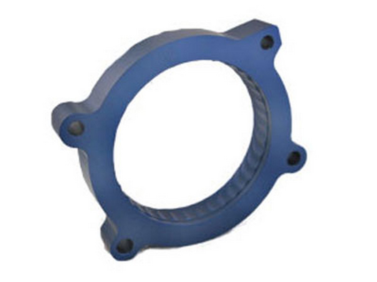 Jet Performance 62143 Throttle Body Spacer, Powr-Flo, 1 in Thick, Gasket / Hardware, Aluminum, Blue Anodized, GM LS-Series, GM Fullsize SUV / Truck 2006-16, Each