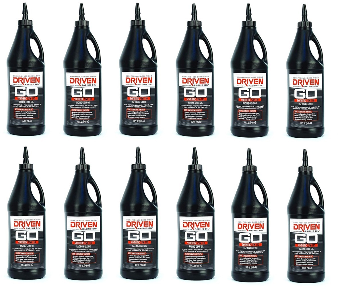 DRIVEN RACING OIL — DRIVEN RACING OIL 75W110 Synthetic Gear Oil Case 12 x 1 Quart