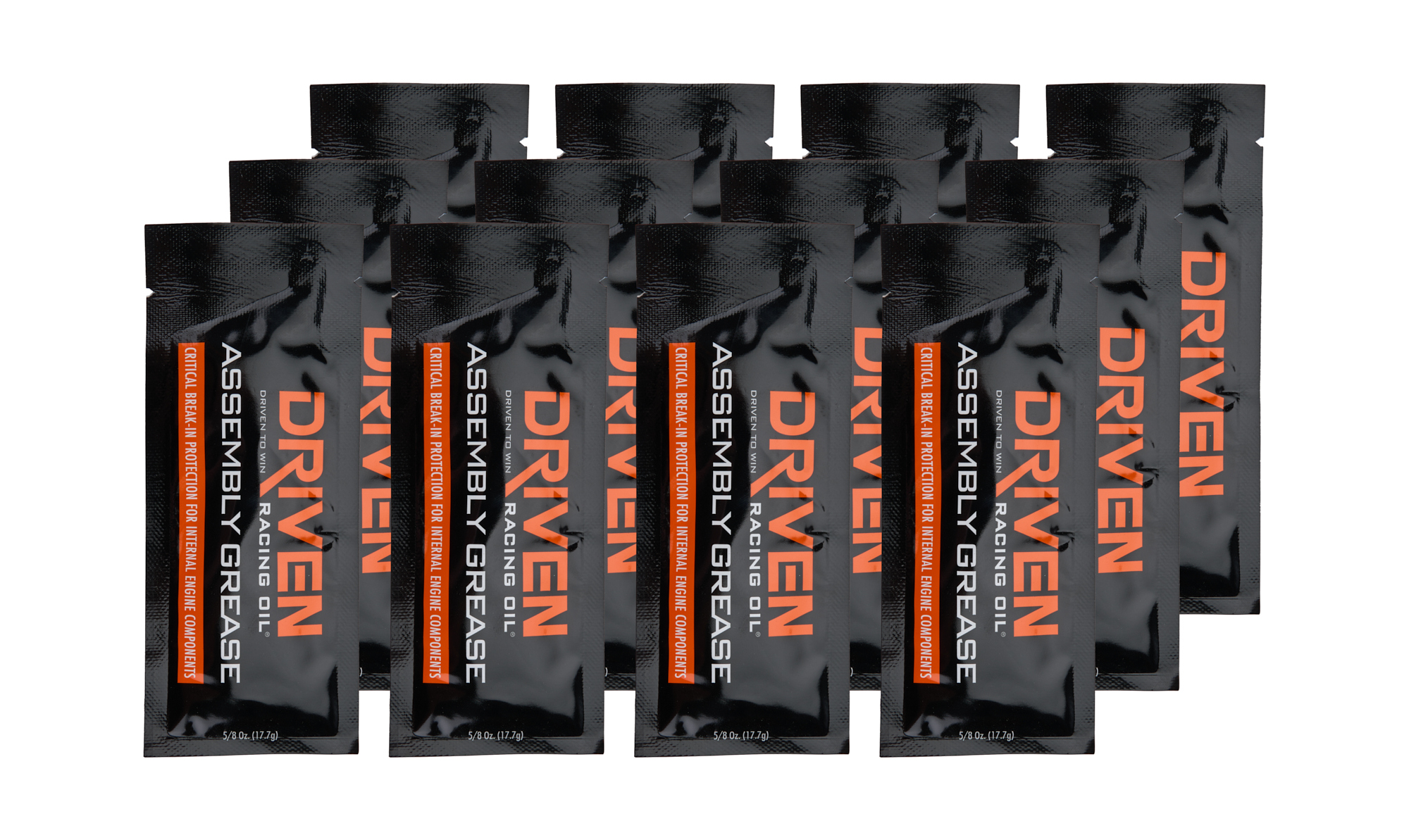 DRIVEN RACING OIL — DRIVEN RACING OIL Assembly Grease 5/8oz. Packet Case 12x5/8oz