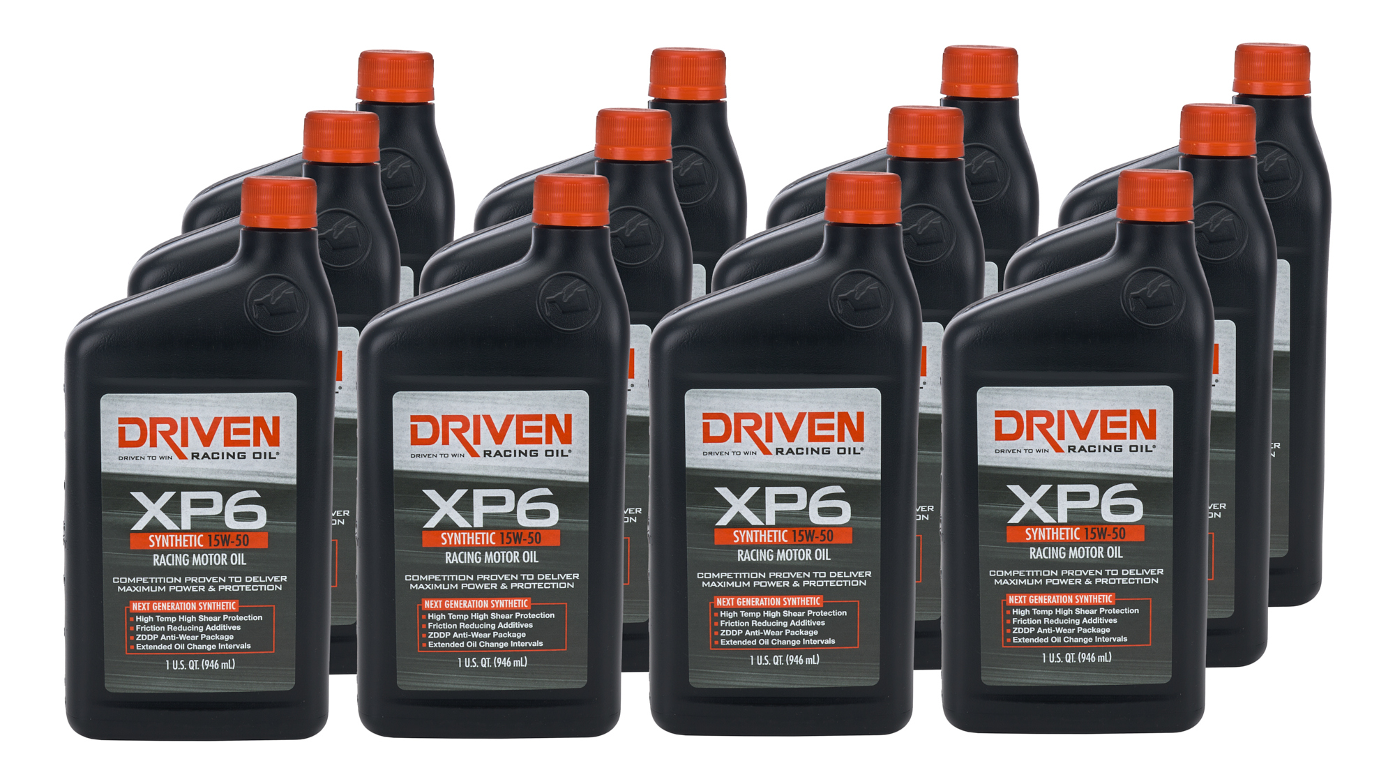 DRIVEN RACING OIL — DRIVEN RACING OIL XP6 15w50 Synthetic Oil Case 12 x 1 Quart