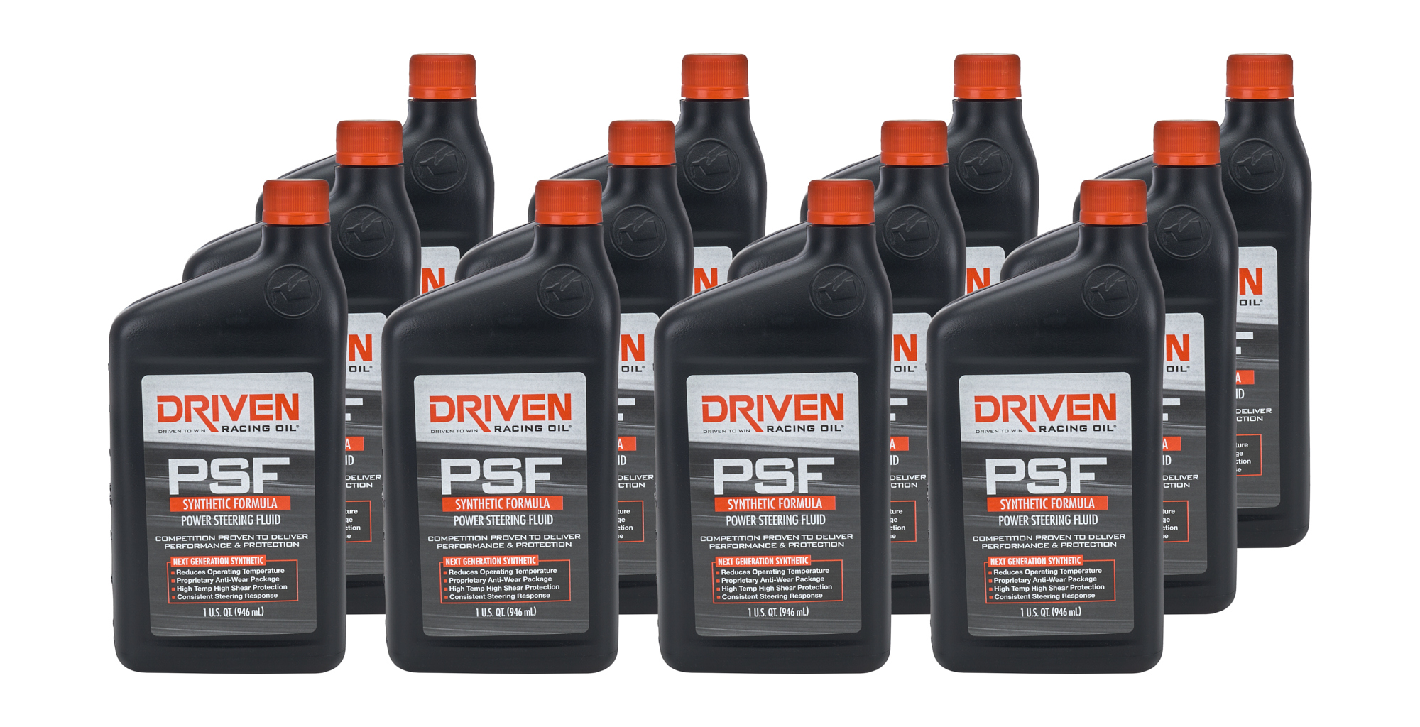 DRIVEN RACING OIL — DRIVEN RACING OIL Power Steering Fluid Case 12 x 1 Quart