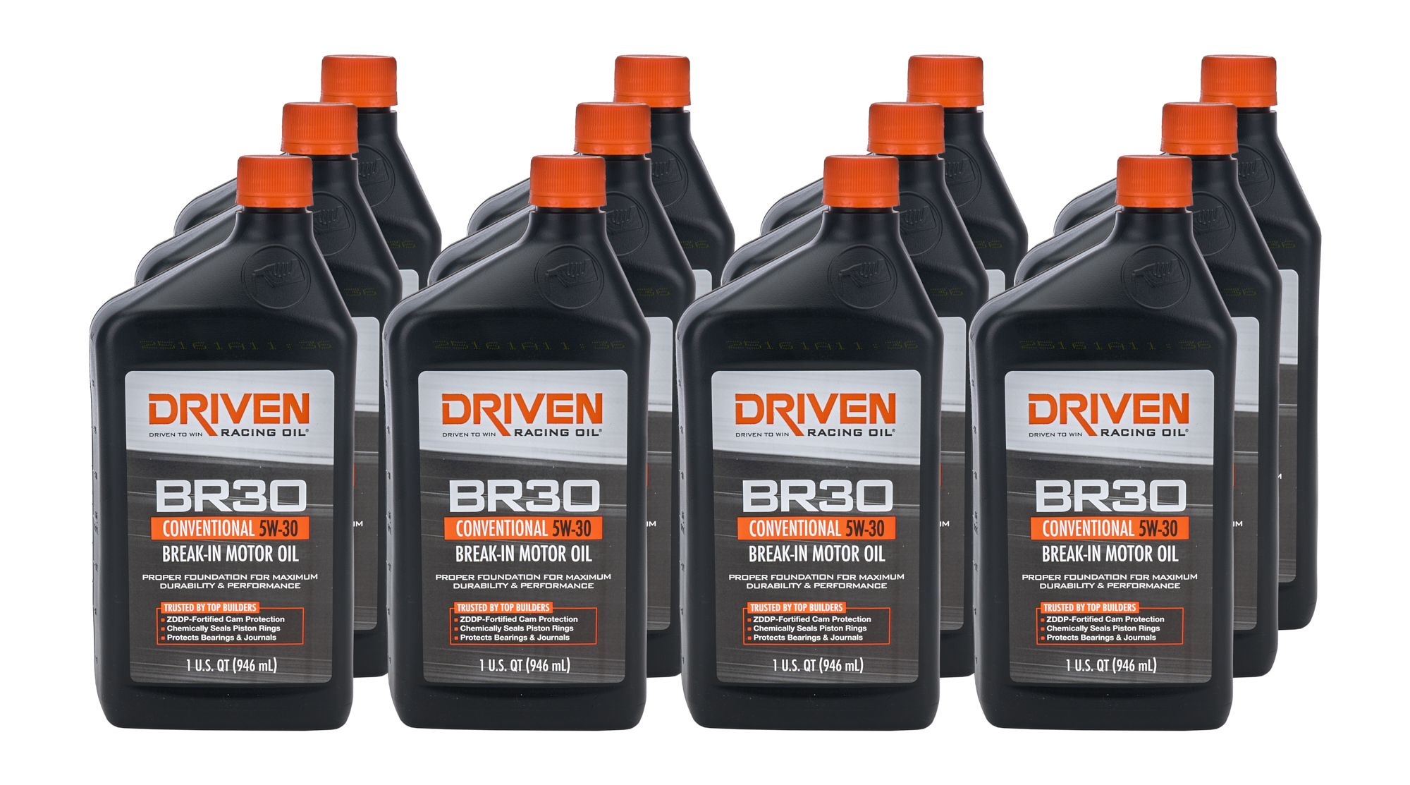 DRIVEN RACING OIL — DRIVEN RACING OIL BR30 5w30 Break-In Oil Conventional Case 12x1Qt